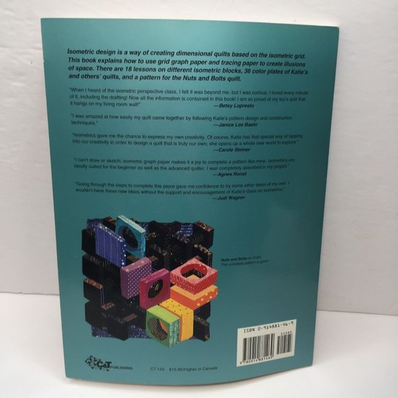 Isometric Perspective Baby Blocks Dimensional Design Quilts Pattern Paperback - Picture 11 of 11